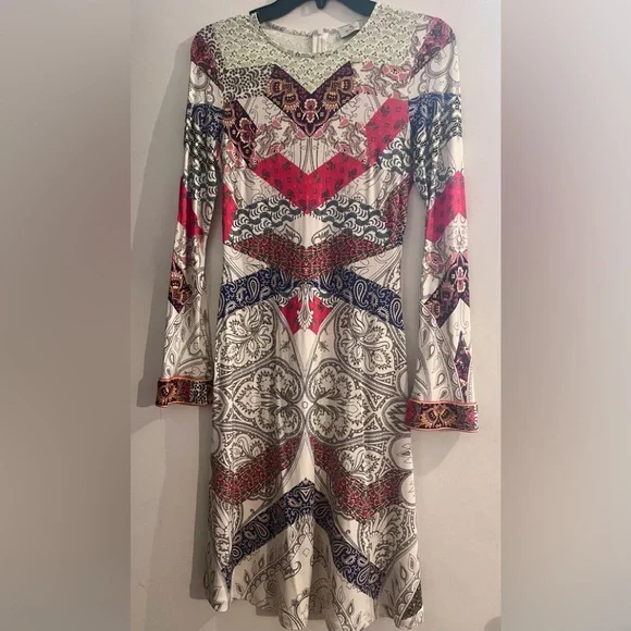 Etro | Dresses | Etro Multicolor Long Sleeve Dress | Poshmark